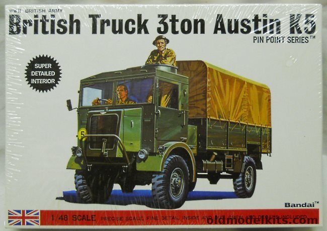 Bandai 1/48 British Truck 3 ton Austin K5, 8361 plastic model kit